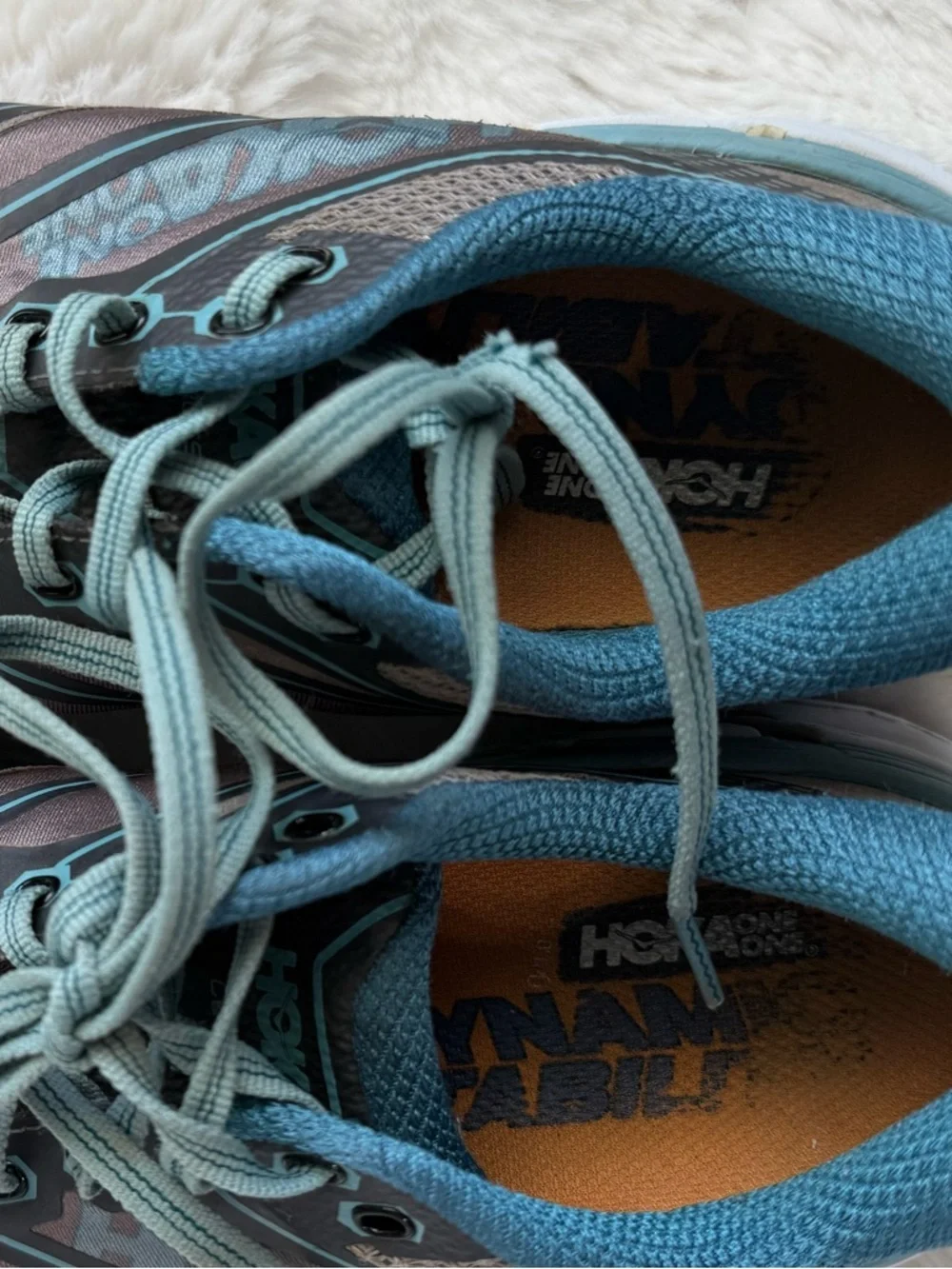 Hoka One One Conquest 3 Womens Running Shoes Gray Athletic Sneakers Size 6.5